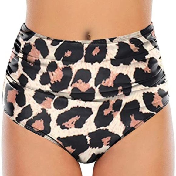 SOUQFONE High Waist Ruffled Flounce Top Ruched Bottom Swimsuit NEW WITH … - Picture 10 of 16